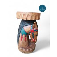 ราคา เก้าอี้ไม้ เก้าอี้แกะสลักรูปม้า ม้านั่ง (41553660122)