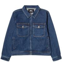 ราคา SLUM LTD - STUSSY DENIM GARAGE JACKET DARK BLUE (9233748707)