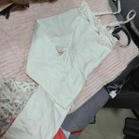 ราคา เอี๊ยมกางเกงขายาวสีขาว (24671156399)
