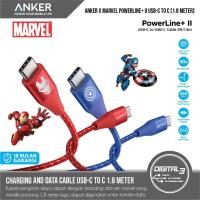 ราคา Anker Marvel PowerLine+ II USB-C ถึง USB-C 60W 1.8M 6ft PD Cable A9549 (40455754321)