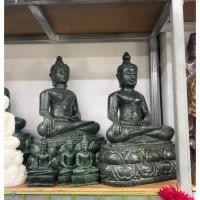 ราคา พระพุทธรูปปางมารวิชัยหน้าตัก9นิ้ว พร้อมฐาน หินเขียวน้ำโขง (26807149387)