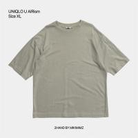 ราคา เสื้อยืดคอกลมแขนสั้น Uniqlo U AIRism มือสอง (28614946413)