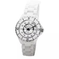 ราคา Royal Crown นาฬิกาข้อมือผู้หญิงประดับเพชร สายเซรามิก รุ่น 3821L-5 (White) (5760562209)