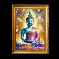ราคา รูป พระพุทธเจ้า ดอกบัว พุทธศิลป์ ของขวัญ รูป พร้อม กรอบรูป (23085649892)