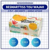 ราคา Besmarttiss กระดาษเช็ดหน้า 250 แผ่น 2 PLY Soft | กระดาษเช็ดหน้าเนื้อนุ่ม (40278706255)