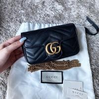 ราคา Like new Gucci marmont supermini ปี2020 สีดำ สภาพสวย มุมไม่ถลอก หนังทรงสวยค่า ภายในสะอาด หนัง (9715557709)