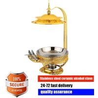 ราคา 4.0L/8.0L ถาดอุ่นบุฟเฟ่ต์ เตาแอลกอฮอ ชุดอุ่นอาหาร สแตนเลส การระงับ เตาฉนวนสีทอง เตาแอลกอฮ1ช่อง ถาดอุ่นอาหาร เหมาะสำหรับ (41208808214)