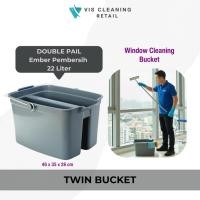 ราคา ถังคู่ (Double Pail) ถังทําความสะอาดหน้าต่าง 22 ลิตร 22L (48556203908)