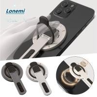 ราคา LONEMI ขายึดโทรศัพท์มือถือ, ที่วางโทรศัพท์แม่เหล็กบางเฉียบหลายมุม, ปรับได้สองด้าน 360° ขาตั้งโทรศัพท์มือถือหมุนได้ (43352058868)