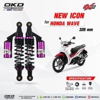 ราคา โช๊คOKD รุ่น Icon ยาว320mm ใส่ Wave โช๊คOKDแท้ โช๊คแต่งOKD โช๊คแก๊สแท้ (50101713862)