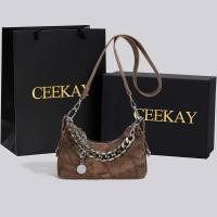 ราคา กระเป๋าถือ คอของฉัน ของแท้ - กระเป๋าสะพายข้างผ้าเดนิมกันน้ําพร้อมสายโซ่ บุคลิกภาพ อ่อนเยาว์ และไดนามิก สไตล์ (44128132348)
