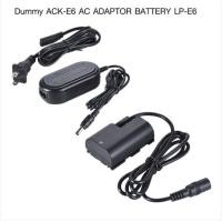 ราคา Dummy Battery ACK-E6 AC Adapter Battery LP-E6 for Canon 5DS 5DIV 7DII 80D EOS-R (8280483160)