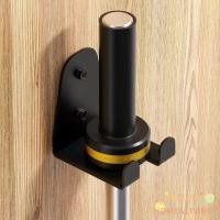 ราคา WISDOM Barbell Holder, Space Saving Wall Mounting Gym Barbell Rack, โลหะทนทานมัลติฟังก์ชั่น Barbell Hanger GYM Storage (42679573354)