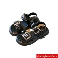 ราคา CLOTHING  รองเท้าเด็กผู้หญิง รองเท้ารัดข้อ ติดกากเพชร รุ่น XJS43 (25365245285)