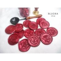 ราคา ครั่งปั๊มสำเร็จรูป แฮนเมด Harry Potter | Wax Seal พร้อมใช้ มีกาว ตกแต่งงานแต่ง DIY ของชำร่วย (สีแดงสด) (19358765302)