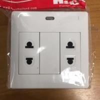 ราคา เต้ารับเดี่ยว M3N-R20. Haco แบบติดลอย แบบติดลอย พร้อมกล่อง ปลั๊กไฟ (2074362783)