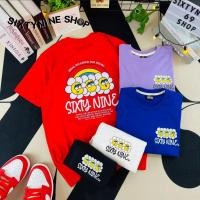 ราคา เสื้อยืดพิมพ์ลาย " ดอกไม้สายรุ้ง " พร้อมส่ง (42711636361)