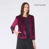 ราคา Guy Laroche Shiny Light jacket คอกลม แขนยาว สีแดงไวน์ GBBBPI (27529167173)