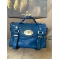 ราคา กระเป๋า Mulberry Alexa in Blue, Leather มือสอง (29029963308)