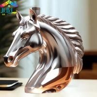 ราคา H & L ขวดวิสกี้แกะสลักหัวม้ารูปร่างขวดเหล้าแก้วสําหรับวิสกี้ Bourbon Brandy ที่ไม่ซ้ํากันขวดเหล้าของขวัญสําหรับคนรักวิสกี้ {th} (41928958799)