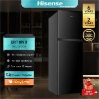 ราคา Hisense รุ่น ERT169B ตู้เย็น 2 ประตู 5.9Q ความจุรวม 168 ลิตร - สีดำ [No Frost + Multi Air Flow][แผ่นกรองดับกลิ่น] (24682176758)