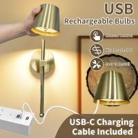ราคา โคมไฟติดผนัง LED ไร้สาย (พร้อมรีโมทคอนโทรล) - ชาร์จไฟได้ ปรับความสว่างได้แบบไร้ขั้น แสงไฟ RGB - เหมาะสำหรับห้องนั่งเล่น บริเวณข้างเตียงในห้องนอน ทางเดิน และบันได (48854726649)