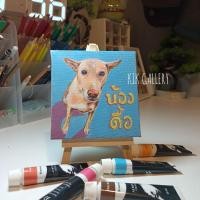 ราคา รับวาดภาพ สีอะครีลิค เฟรมผ้าใบ แถมขาตั้งขนาดเล็ก (18364057901)