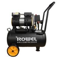 ราคา ROWEL ปั๊มลมเสียงเงียบ Oil-Free รุ่น RW-AC-055-24 0.75 HP 24ลิตร 24L ปั๊มลมออยฟรี ปั้มลม (19531393450)
