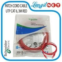 ราคา SCHNEIDER PATCH CORD CABLE UTP CAT6 3M สีแดง DC6PCURJ03RDM (28772296006)