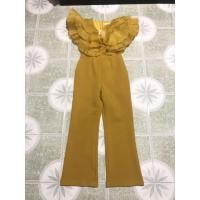ราคา จั้มสูทขายาว สีเหลืองมัสตาร์ด jumpsuite (8518037314)