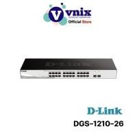 ราคา DGS-1210-26 สวิตซ์ D-Link SWITCH 24-port UTP 10/100/1000Mbps, 2-port Gigabit SFP By Vnix Group (14697765858)