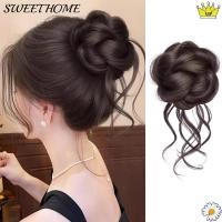 ราคา SweetHome วิกผมหัวซาลาเปาสังเคราะห์ แบบฟูลอง สีดำและน้ำตาลหรูหรา (52852971623)