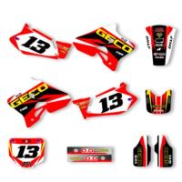 ราคา DSMTECH Motorcycle Graphics Fairing Stickers Customize For Honda CR125 CR 125 1995-1997 CR250 CR 25 (28694279082)