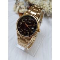 ราคา นาฬิกา Casioแท้ รุ่น MTP-V002G-1B ,MTP-V002G-7B2 นาฬิกาข้อมือผู้ชายสายสแตนเลส สีทอง - ของแท้ 100% รับประกันสินค้า1 ปีเต็ม (7142289210)