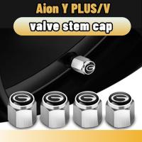 ราคา Aion Y Plus/V ฝาครอบวาล์วรถยนต์ จุกปิดลมยาง กันขโมย 4 ชิ้น สีเงิน/สีดํา accessories (26152447891)