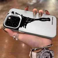 ราคา ร้อมส่งเคสไอโฟน 13 เคสซิลิโคนนิ่ม Pro Max Ink Coke Case For iPhone 16 Pro Max 11 12 13 14 15 16Pro 7+ 8Plus XR XS (29088181344)