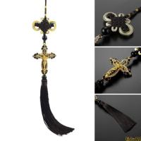 ราคา Lidu12 จี้พู่เพชร รูปไม้กางเขนพระเยซู สําหรับแขวนตกแต่งกระจกมองหลังรถยนต์ (18583309251)