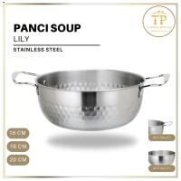 ราคา TP หม้อซุปสแตนเลส Lily หม้อซุปอเนกประสงค์ Non-Stick ก๋วยเตี๋ยวหม้อต้ม 16 ซม. 18 ซม. 20 ซม. (50706181573)