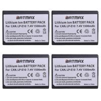 ราคา ❤️ Batmax Lp-E10 LP E10แบตเตอรี่1500mah + เครื่องชาร์จ USB คู่จอแอลซีดีสำหรับ Canon EOS 1100D 1 (29627995476)