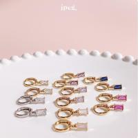 ราคา JPEG - Cubic Gem Hoop Earring (9812449260)