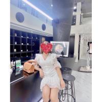 ราคา เดรสลูกไม้สีขาว ป้ายLove lady งานป้าย เดรสลูกไม้มีซับใน เดรสสีขาวกระโปรงสั้น (22517789135)