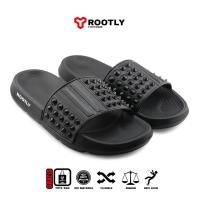 ราคา Rootly - Adilalete Slide-on รองเท้าแตะผู้ชายนุ่มสีดํา (49656608322)