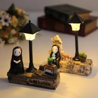 ราคา พร้อมส่ง โคมไฟเรซิ่นคาโอนาชิ ผีไร้หน้า โนเฟส Spirited Away No Face / Kaonashi เปลี่ยนไฟได้ 2 สี โคมไฟแฮนด์เมดงานฝีมือ (13967215964)