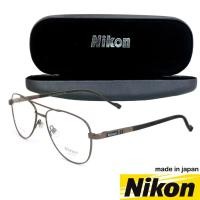 ราคา Nikon แว่นตา รุ่น 1404 สีน้ำตาล กรอบเต็ม ขาสปริง วัสดุ นิกเกิลฟรี (สำหรับตัดเลนส์) Eyeglasses (2839815772)