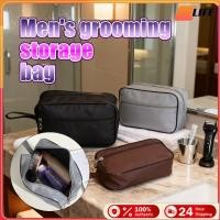 ราคา เก็บปลายทาง！กระเป๋าเครื่องสำอางค์ กันน้ำ มีซิป มีความจุใหญ่ แบบพกพา ใช้ในเดินทาง สำหรับผู้ชายมี3สีให้เลือก (57201023855)