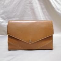 ราคา Angelo litrico กระเป๋าถือหนังสีน้ำตาล กระเป๋ามือสอง (41118670623)