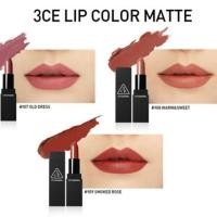 ราคา แท้ [พร้อมส่ง] 3CE MATTE LIP COLOR #907 #908 #909 #804 #805 #609 (277776016)