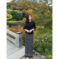 ราคา ชุดพื้นเมืองสีดำ ผ้าฝ้ายแขนสามส่วน ชุดดำล้วน ชุดใส่งานขาวดำ ชุดพื้นเมืองล้านนา (58051990157)