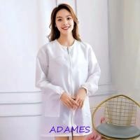 ราคา อดัมส์ ร้านตัดผมเสื้อผ้าทํางาน,ซิปง่ายไม่ติดผมร้านทําผมเครื่องแบบ,สากลระบายอากาศสั้น/แขนยาวโพลีเอสเตอร์ช่างทําผมเสื้อคลุมร้านเสริมสวย (50756640481)