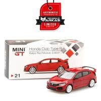 ราคา MINI GT 1/64 21 HONDA CIVIC TYPE R (FK8) RALLYE RED MODULO EDITION RHD - INDON (55356015536)
